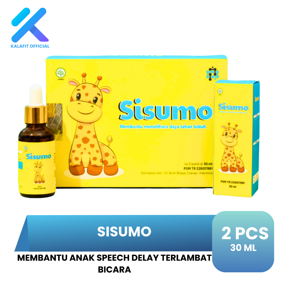 SISUMO Vitamin Anak Terlambat Bicara Speech Delay 1 Box isi 2 Botol