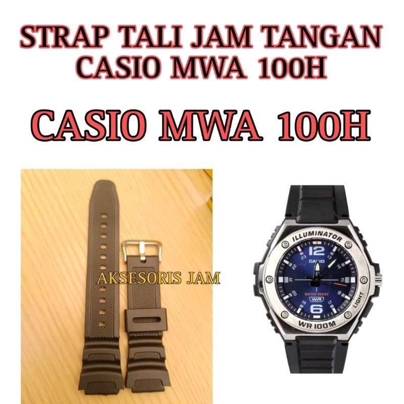 Tali Strap Jam Tangan Casio MWD 100 H MWD100 H MWD100H MWA 100 H MWA100H MWA-100H MWA100 H PAS DAN B