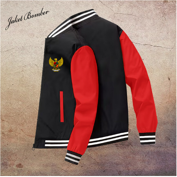 Jaket Pria | Jaket Motor | Jaket Logo Garuda | Jaket Terbaru Custom  Garuda | Jaket Bomber Premium |