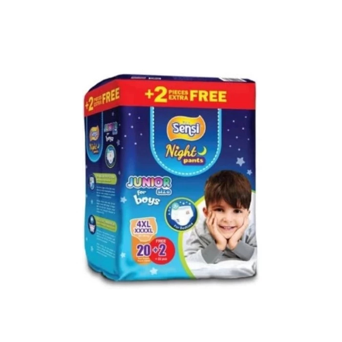 SENSI NIGHTPANTS  JUNIOR SIZE 4XL isi 20+2 pcs / 3XL isi 24+2 pcs