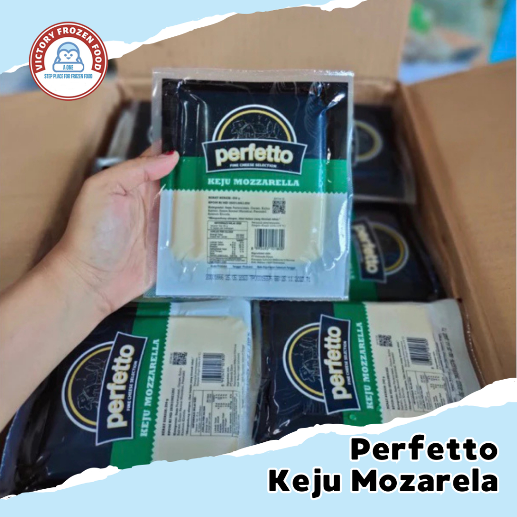 

Keju Mozarella Perfetto 250gr/Perfetto Keju Mozarela/Victory Frozen Food