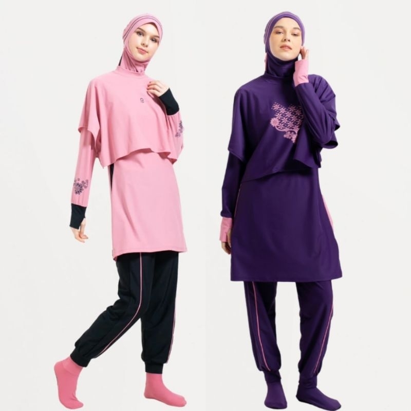 POLITE SWIM Baju Renang Wanita Muslimah Whale Fin