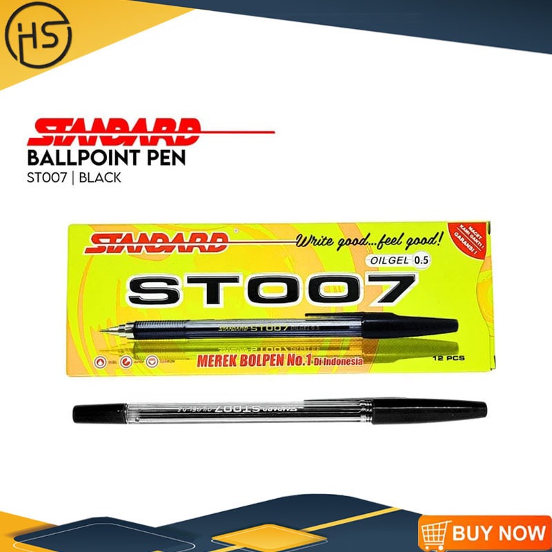 

Pulpen Standart AE7 Bolpoint Bulpen Hitam, Merah, Biru ORI, Pilot, Tecno.