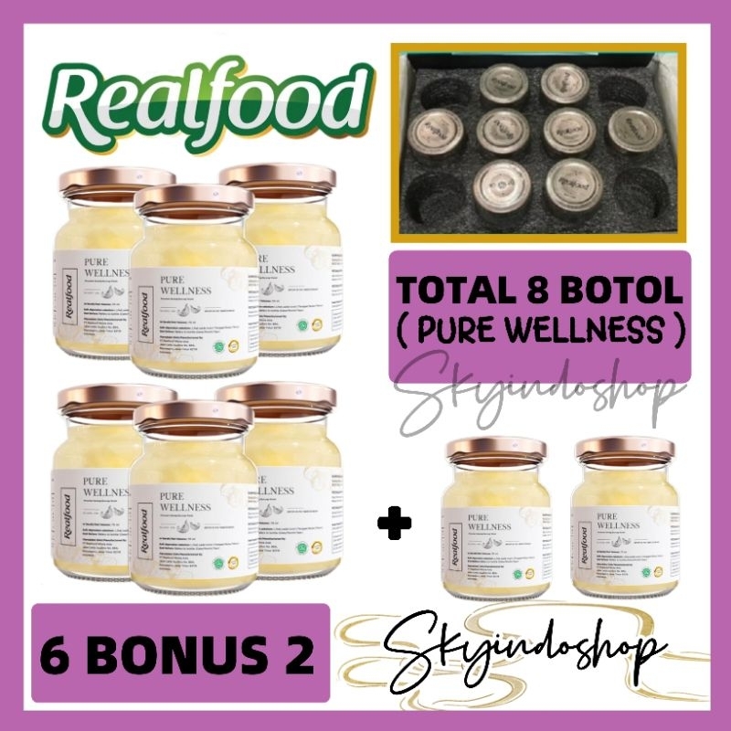 

Realfood Pure Wellness ( 6 Bonus 2 ) Minuman Sarang Burung Walet Bpom Halal