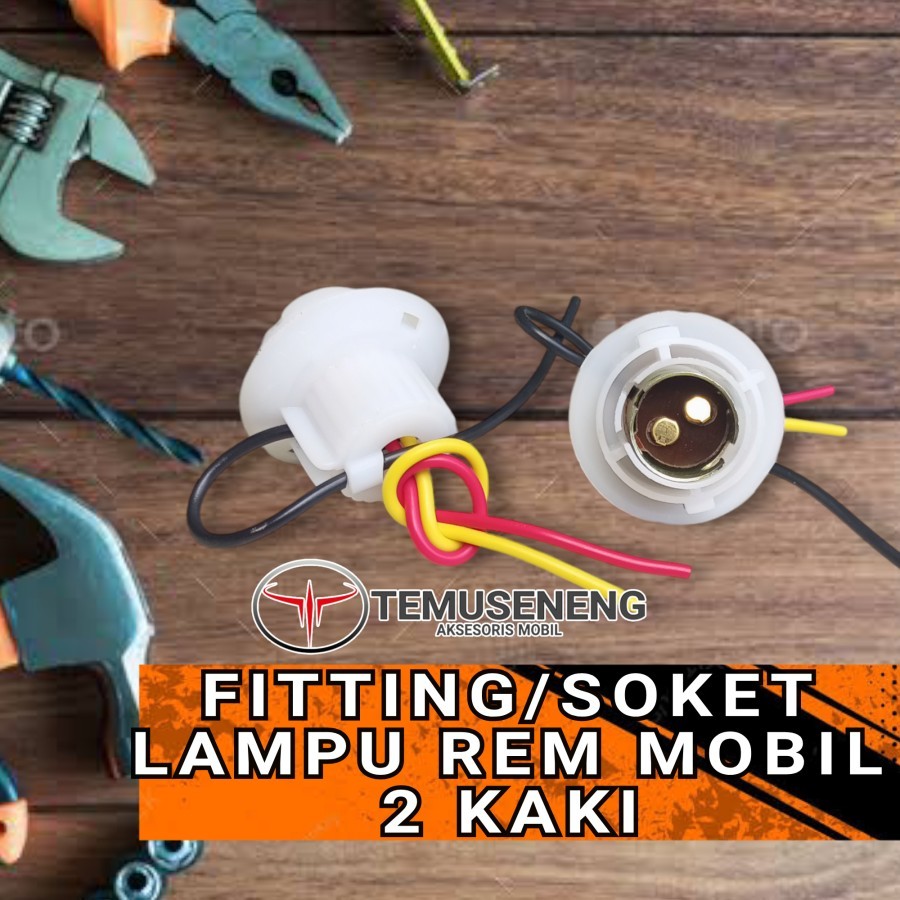 Soket Fitting Lampu Rem Belakang Mobil 2 Kaki Soket Rem Mobil Piting Stoplamp
