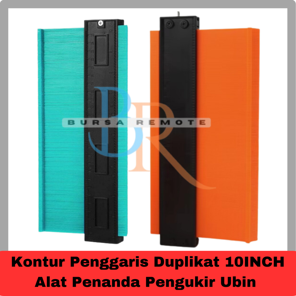 

Kontur Penggaris Duplikat 10INCH Alat Penanda Pengukir Ubin