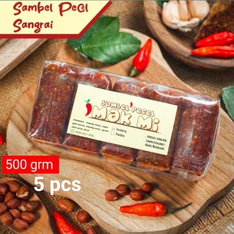 

Sambel Pecel Khas Nganjuk Bumbu Pecel Sambal Kacang Mak Mi 500 Gram