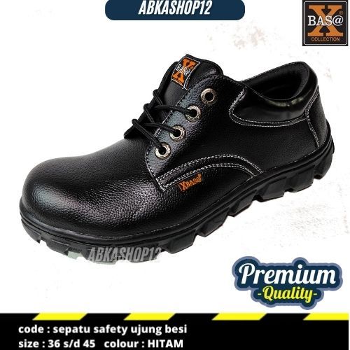 XBASA- SEPATU SAFETY PRIA PENDEK UJUNG BESI TERLARIS ORIGINAL