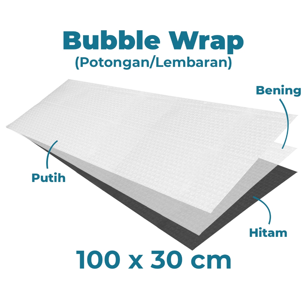 

BUBBLE WRAP POTONGAN/LEMBARAN 100 x 30 cm