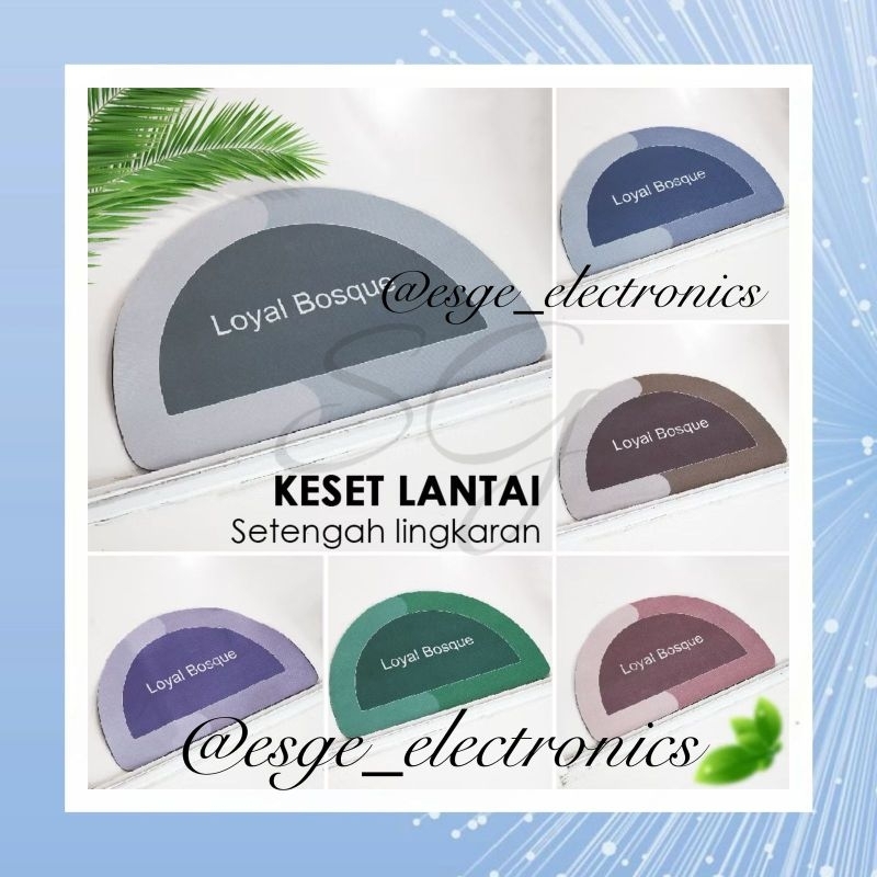 ESGE KESET KAMAR MANDI 60CM X 40CM DAYA SERAP TINGGI ANTI LICIN PREMIUM KESET ANTI BAKTERI KESET DAP