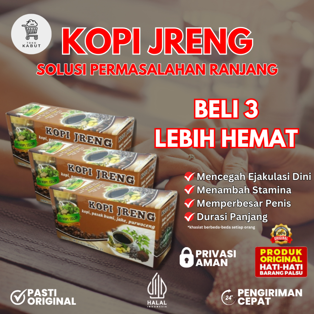 

Kopi Jreng - Membantu memelihara stamina pria dan membantu melancarkan sirkulasi darah