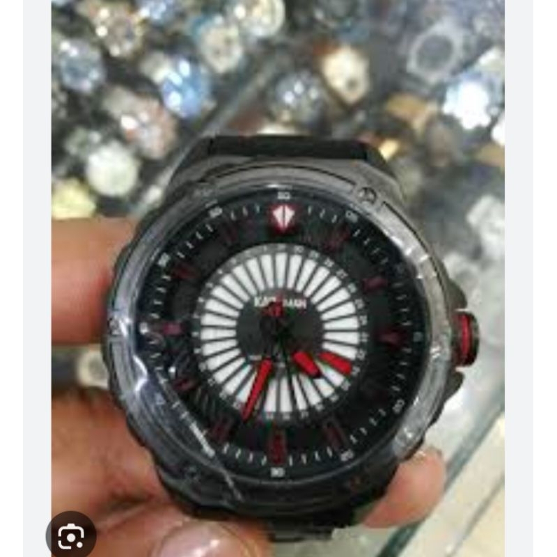jam tangan kademan 6145 warna hitam original