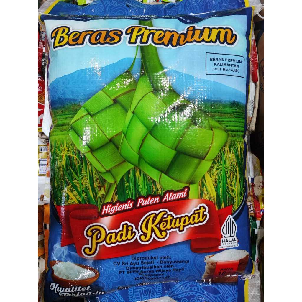 

BERAS PREMIUM CAP PADI KETUPAT 10kg