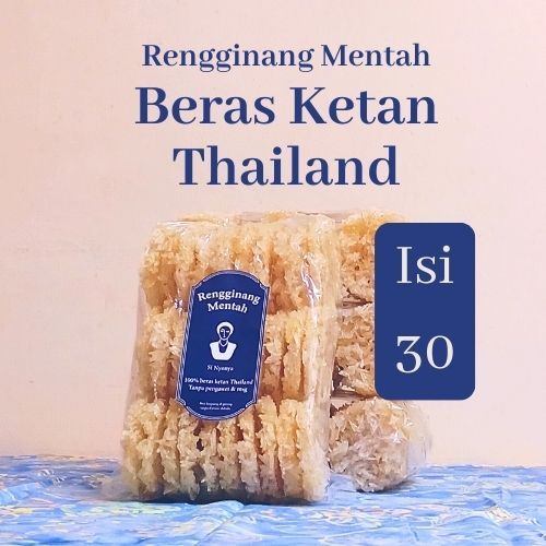 

SiNyonya Rengginang Mentah Siap Goreng Ketan Thailand Isi 30 pcs