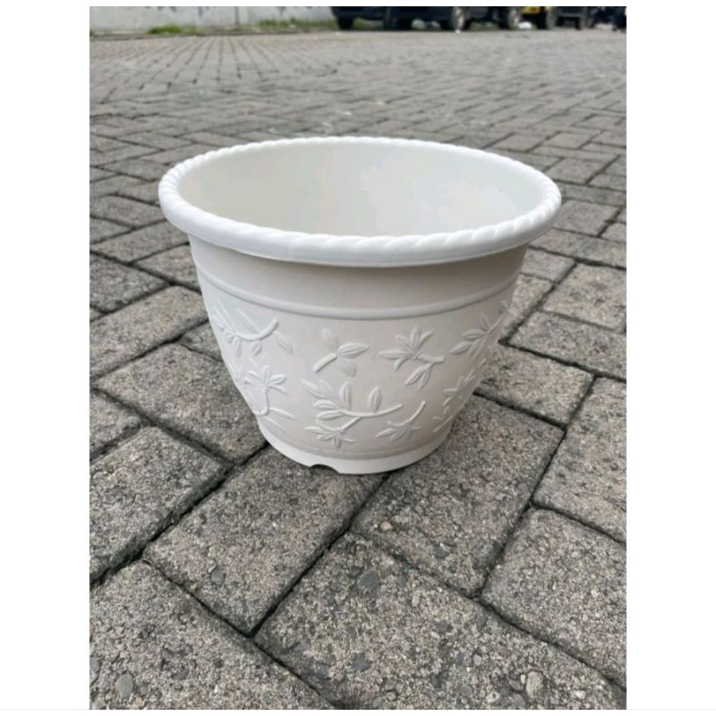 POT BUNGA GM 830 PUTIH