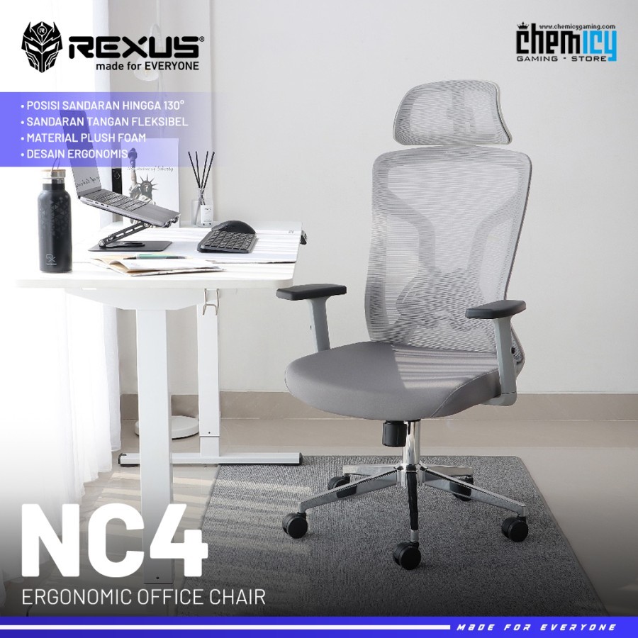 Rexus NC4 / NC-4 Ergonomic Office Chair / Kursi Kantor