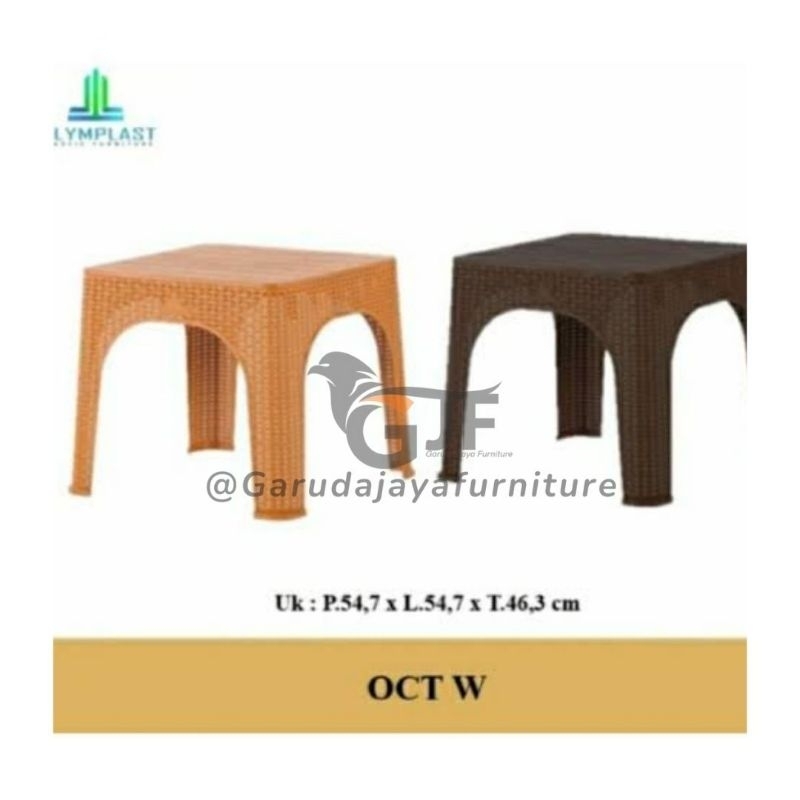 MEJA TERAS OLYMPLAST PLASTIK / MEJA KOPI PLASTIK / MEJA PLASTIK SERBAGUNA / MEJA PLASTIK OLYMPLAST K