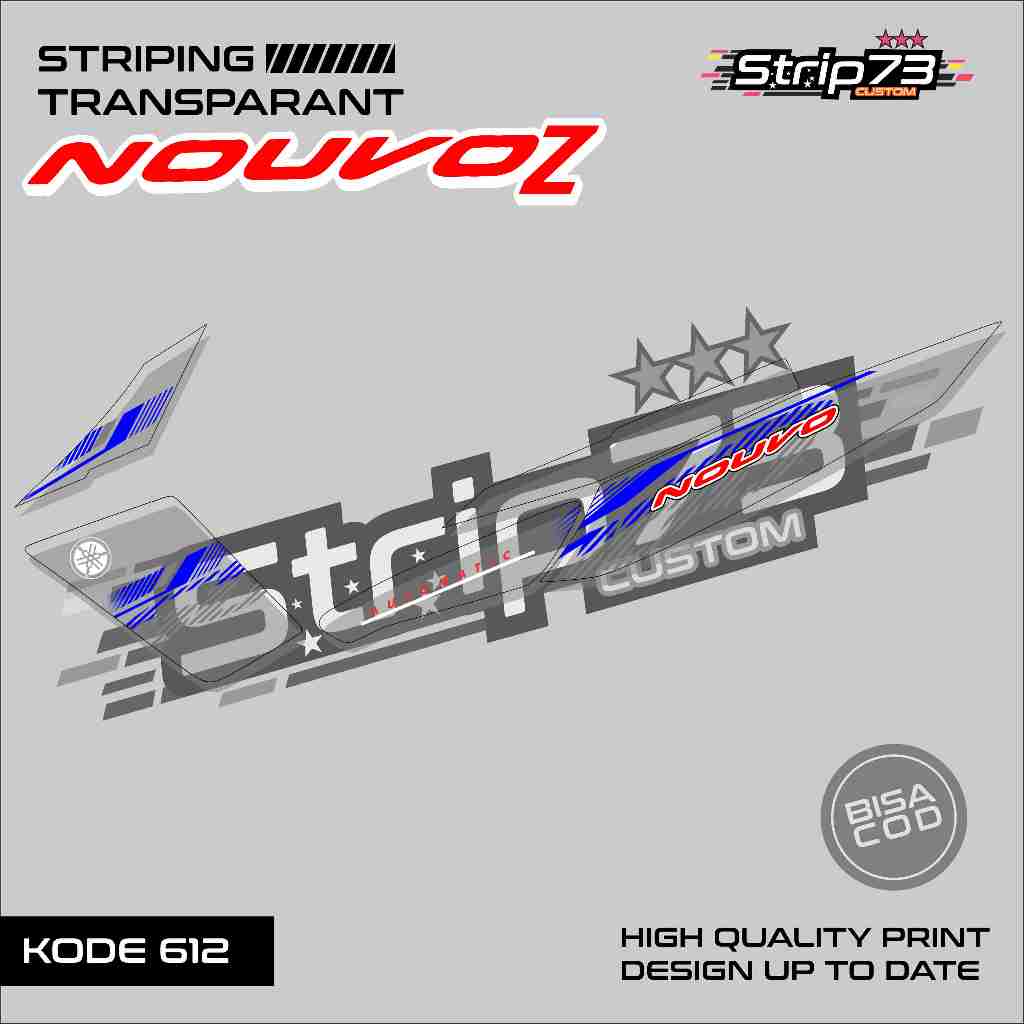 612 STRIPING TRANSPARAN NOUVO Z - STRIPING TRANSPARAN NOUVO Z SIMPLE GRAFIK