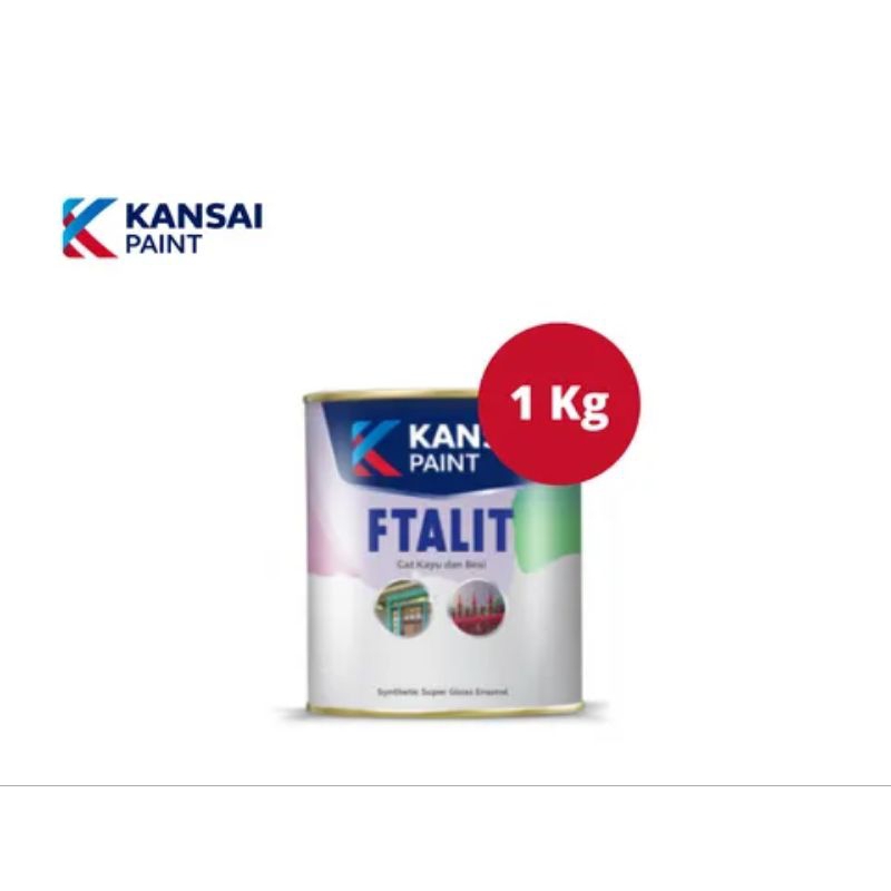 

Cat Minyak Ftalit Kansai kayu dan besi 0.9 Liter warna katalog 1 kg