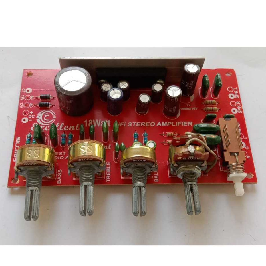 KIT MINI AMPLIFIER  MOBIL STEREO 18 WATT IC LA4440 TYPE SKJ.065 #75