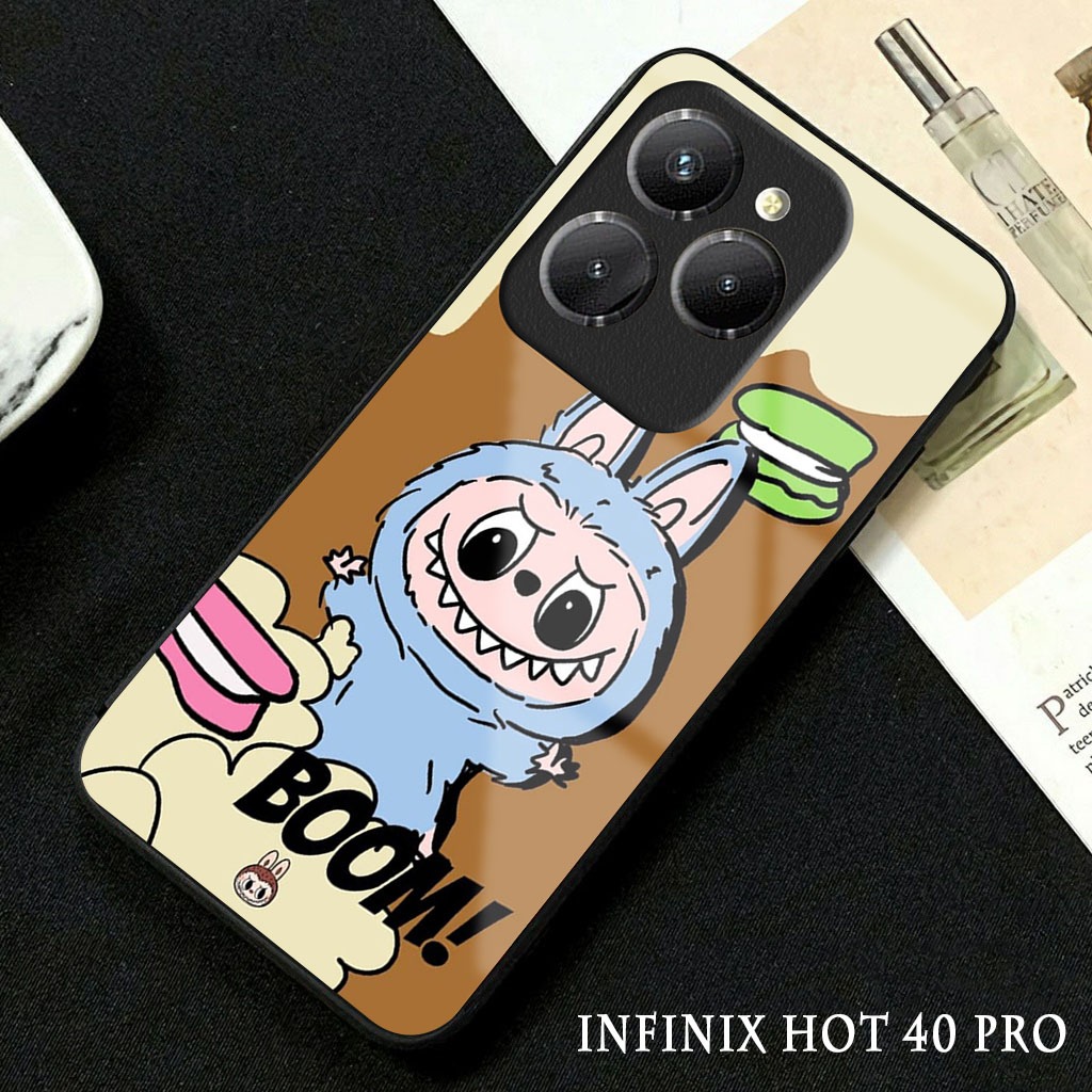 Softcase Glossy Glass Infinix Hot 40 Pro Terbaru [GC18 ] Casing Handphone Infinix Hot 40 - Pelindung