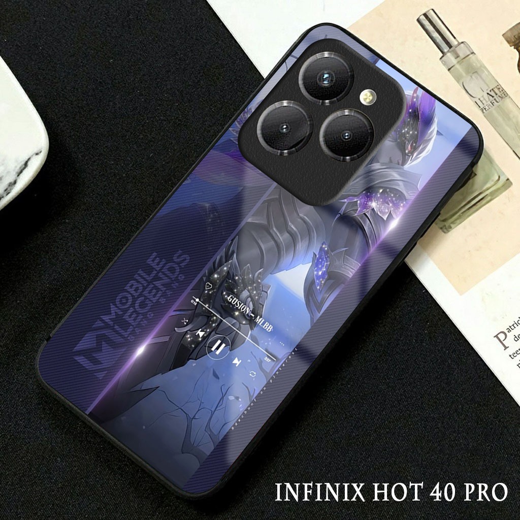 Softcase Glossy Glass Infinix Hot 40 Pro Terbaru [GC29 ] Casing Handphone Infinix Hot 40 - Pelindung