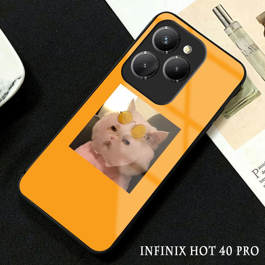 Softcase Glossy Glass Infinix Hot 40 Pro Terbaru [GC32 ] Casing Handphone Infinix Hot 40 - Pelindung