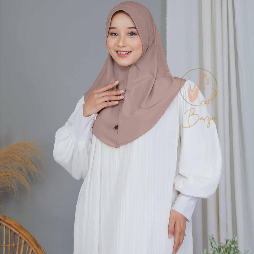 JILBAB INSTAN - Bergo Daily Hamidah// BARYA Bahan Jersey