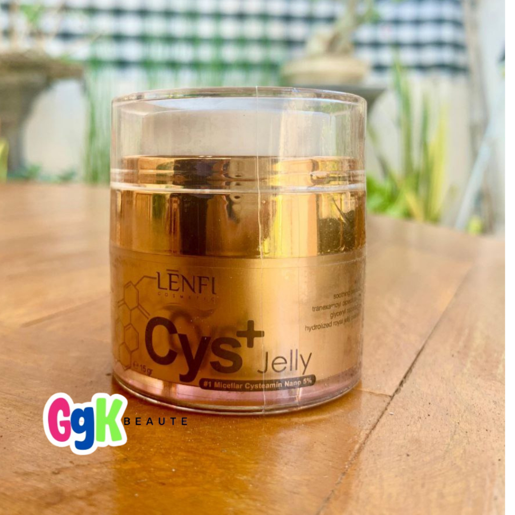 Lenfi Cysteamine + plus Royal jelly Glow cream flek hitam membandel  & Jerawat (Mencerahkan wajah)