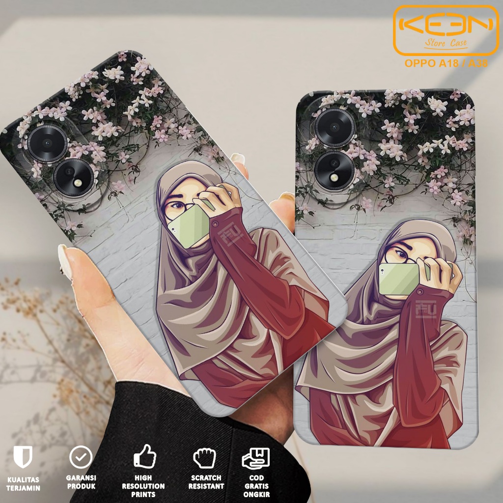 Case Oppo A18/Oppo A38 - Softcase Oppo A18/A38 Motif Hijabers - Casing Hp Oppo A18/A38 - Case Hp - S