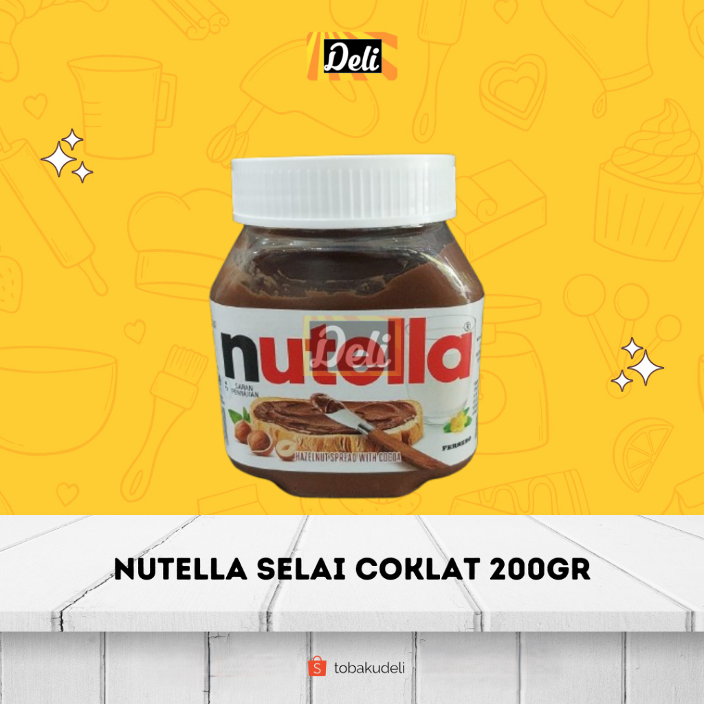 

Nutella Selai Olesan Coklat Hazelnut Spread with Cocoa 200gr