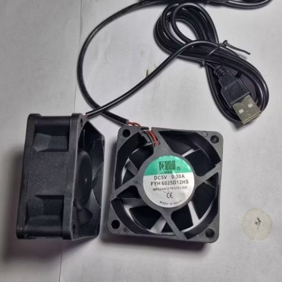 KIPAS DC 5VOLT STB PLUS KABEL USB/FAN DC 6CM 6X6 5 V/KIPAS PENDINGIN STB ANGIN BESAR KERAS KENCANG H