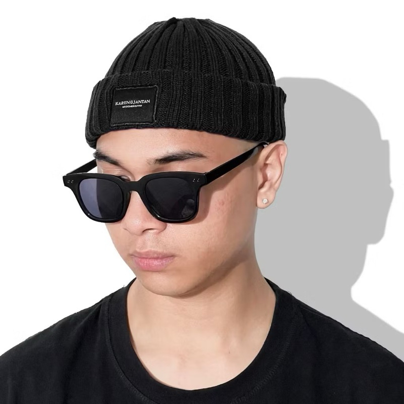 Karung Jantan Beanie Vol 2 Black Hitam “ VOLUME 2 ” BEANIE HAT MINI / BEANIE HAT MINI PRIA