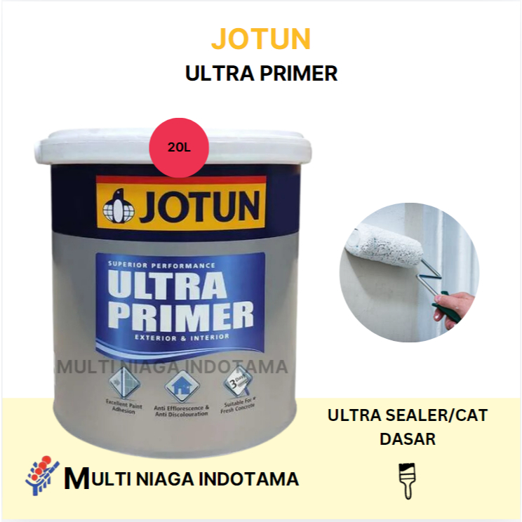 JOTUN ULTRA PRIMER / CAT DASAR SEALER ANTI ALKALI (20L) / CAT PRIMER TEMBOK INTERIOR/EKSTERIOR