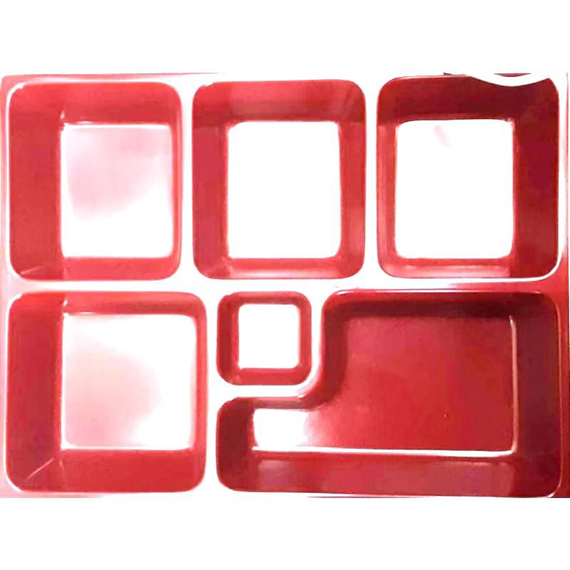 Piring bento sekat 6 - piring bento restoran- golden dragon PC1510