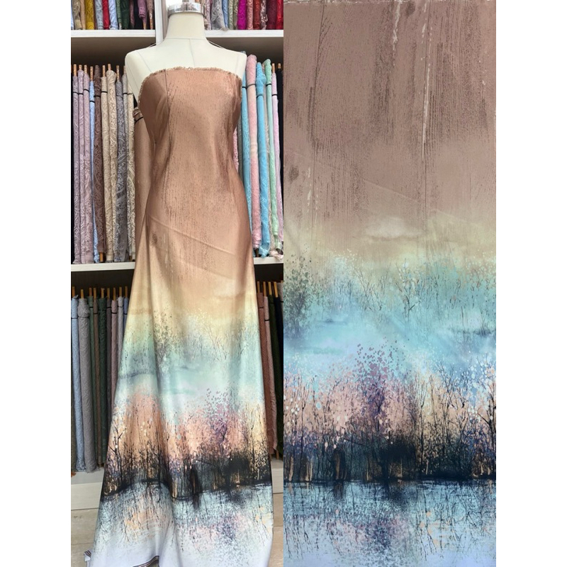 Kain Satin Daces / Kain Daces Motif / Kain Motif / Kain Gaun / Kain Dress