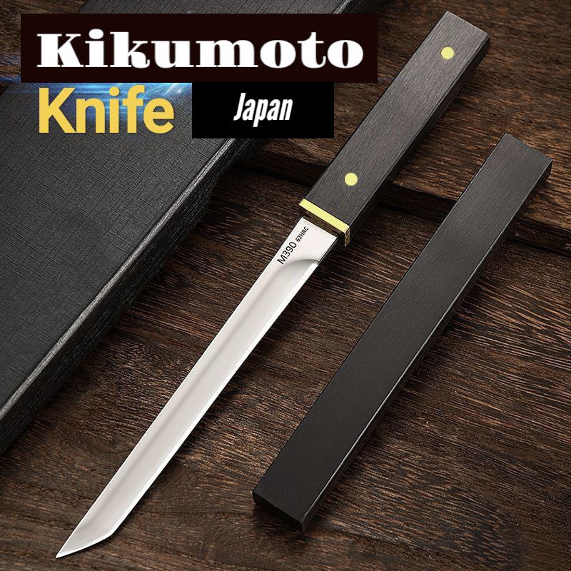 KIKUMOTO M39 Mini. Pisau camping/survival pisau buah pisau baja stainless steel