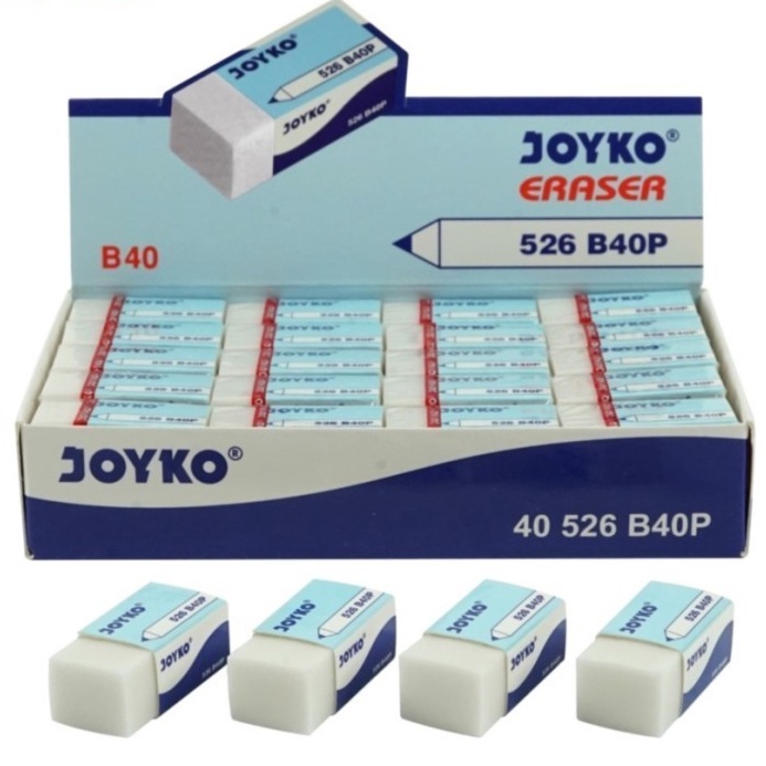 

ART R2I3 Penghapus Joyko B4 per box isi 4 pcs Hitam Putih Stip Eraser Kecil