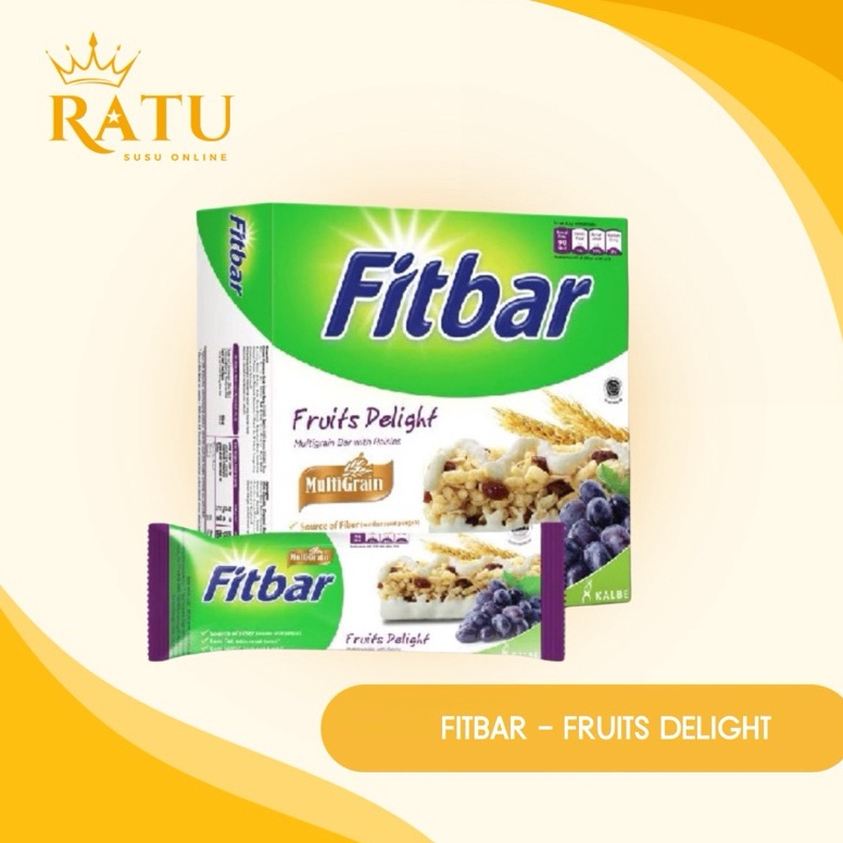 

Semangat Abis FITBAR MULTIGRAIN FRUITS DELIGHT 1 BOX 5 pcs x 2 g
