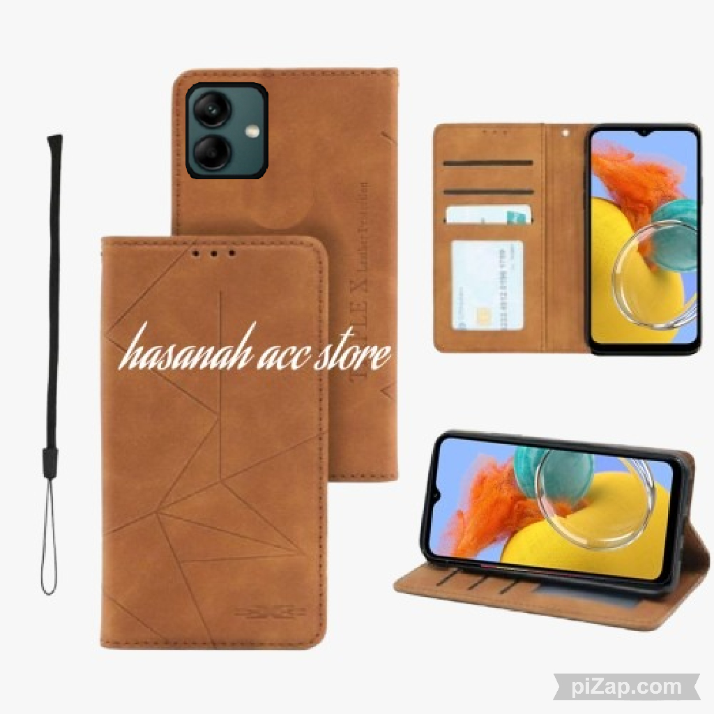 CASE DOMPET HP SAMSUNG A04E CASING FLIP KULIT DOMPET MOTIF LEATHER WALLETE