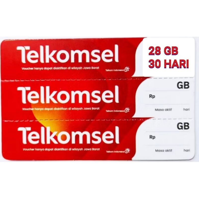 Voucher Telkomsel 28GB 30Hari