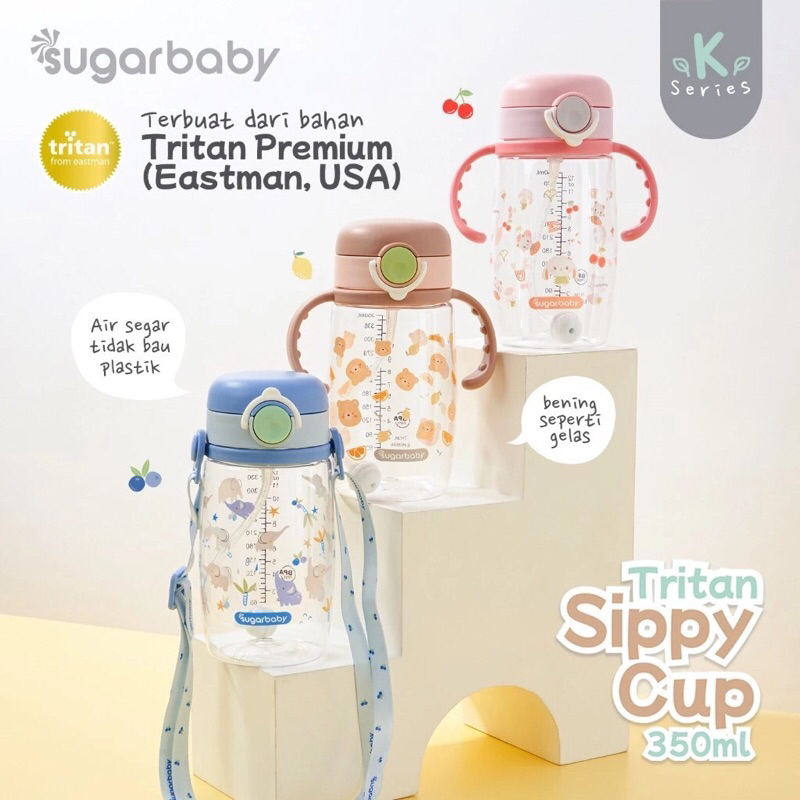 Tritan sippy cup 350ml Sugar Baby