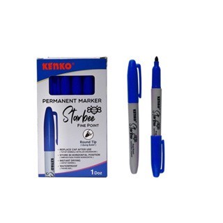 

Kenko Spidol Permanent Marker Starbee BIRU Original (1 PCS) / Spidol Permanen Kenko Starbee Biru Per Pcs