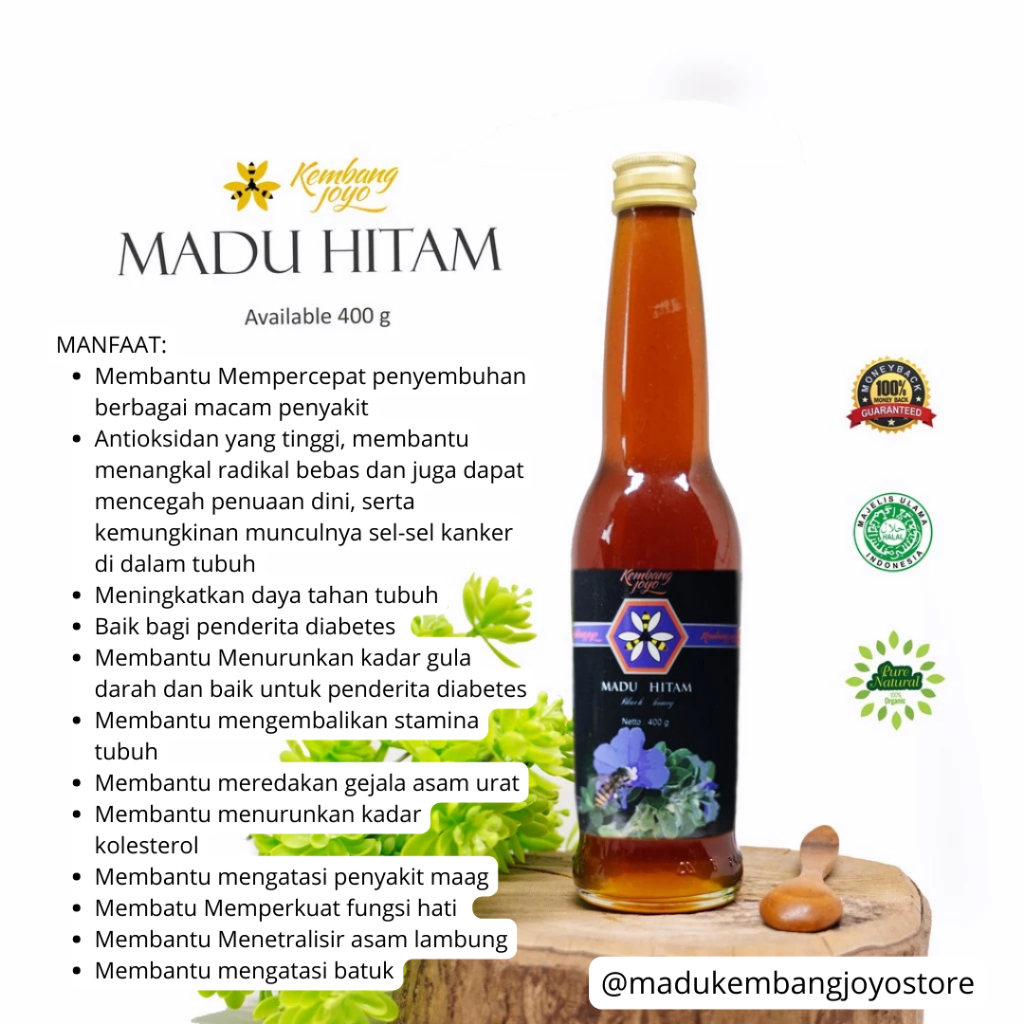 

Madu Kembang Joyo Store - Madu hitam 400 gram