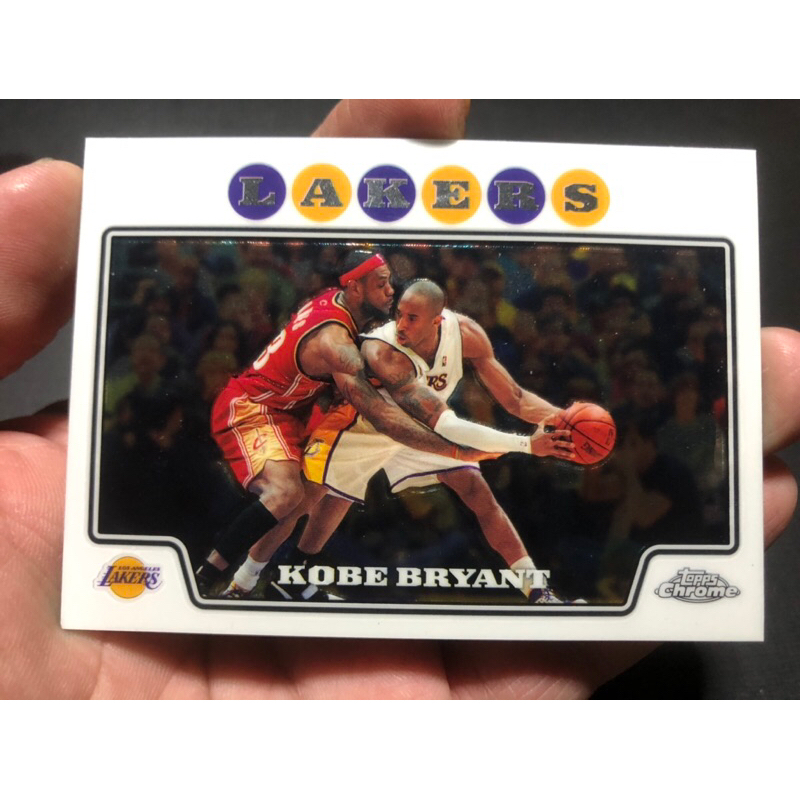kartu basket Nba Topps Chrome Kobe bryant lebron james 2008-09 Topps chrome