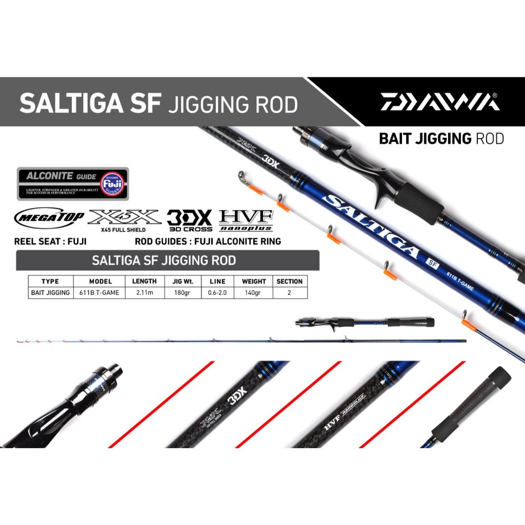 Joran Daiwa SALTIGA SF 68 GAME-SD | SF 611S T-Game | SF 611S T-Game | Alat Pancing Premium