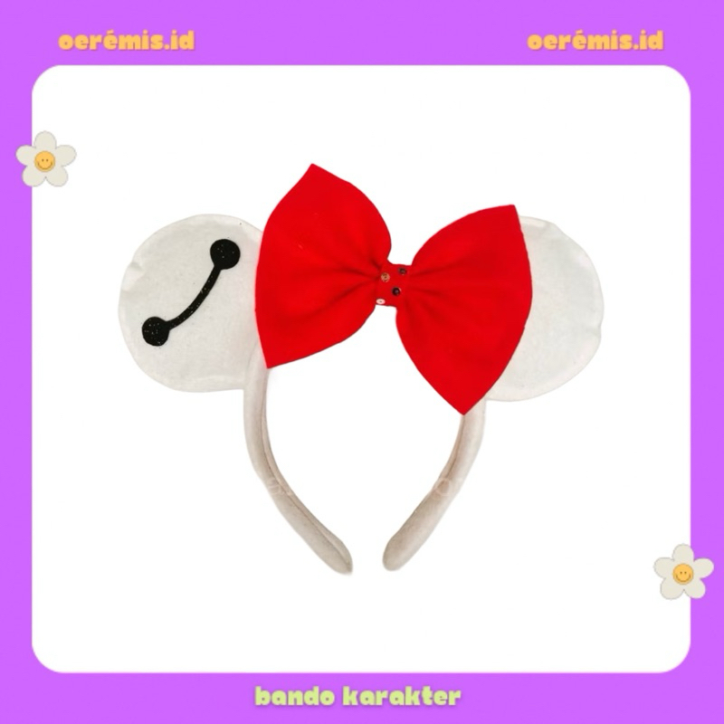 BANDO KARAKTER BAYMAX / BANDO COSPLAY CARTOON BAYMAX / BAYMAX HEADBAND