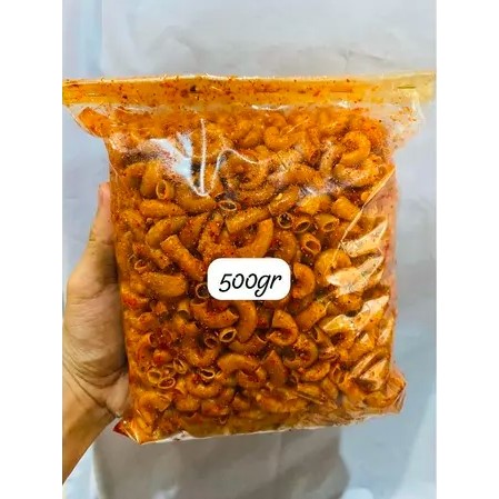 

MAKARONI CIKRUH KRIUK EXTRA DAUN JERUK ISI 500 GRAM - BY CEMILAN ASIIKK