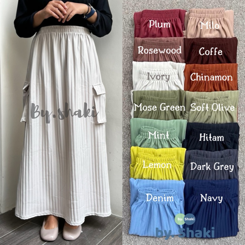 (Bayar Di Tempat) Rok Span Knit Kain Hornet Tebal Dan Lembut