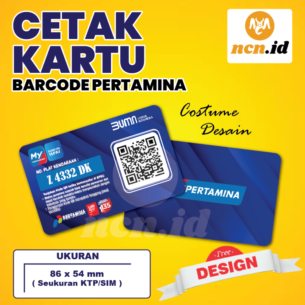 

NCN.ID Cetak Kartu My Pertamina Kartu Anggota Kartu Mahasiswa Id Card Bisa Pakai foto Free Desains